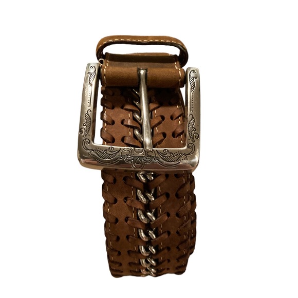 Brighton Vintage Braided Leather Belt - Picture 6 of 12